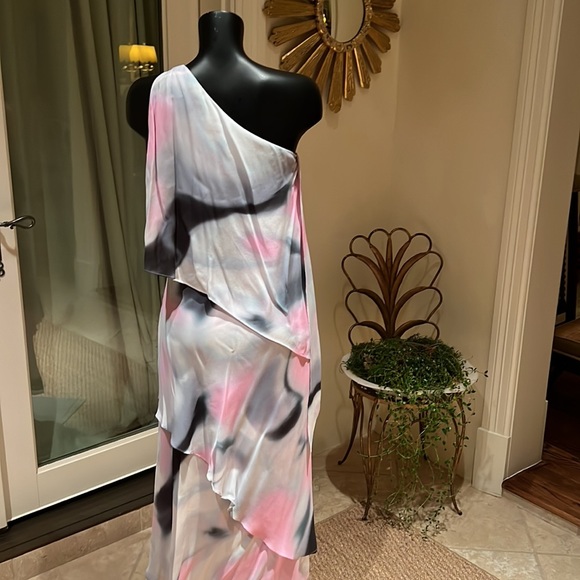 Halston One-shoulderMaxi dress - Picture 3 of 4